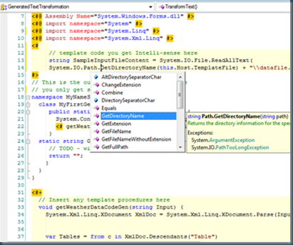 tangible T4 Editor for VS2010 RTM Available!